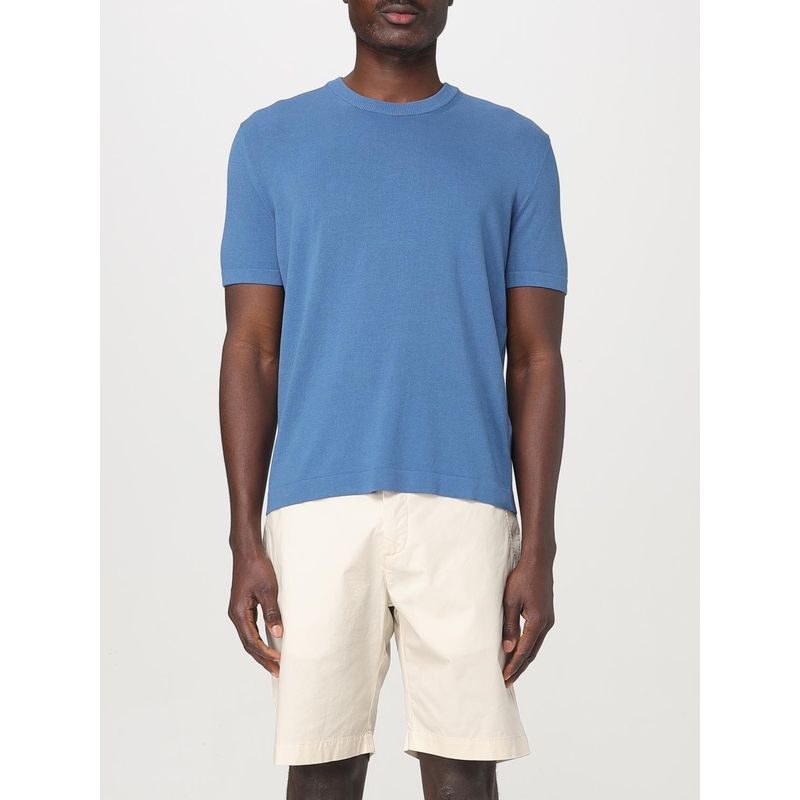 Brooksfield T-Shirt Men Gnawed Blue